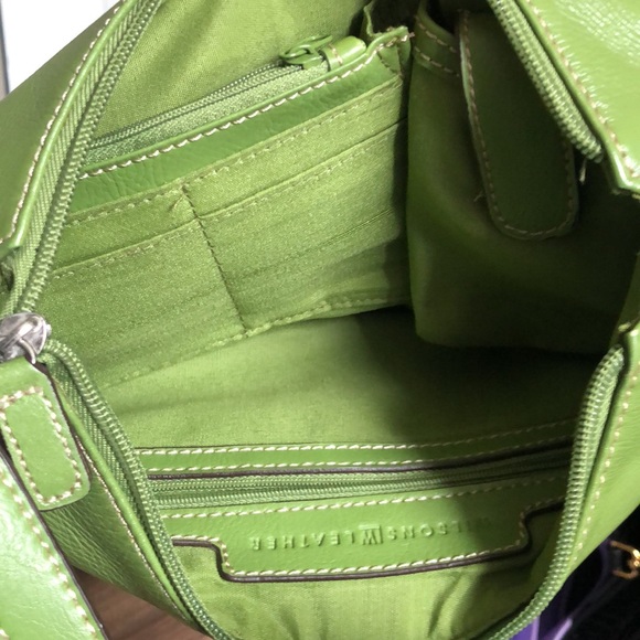 Green Leather Purse - Picture 5 of 6